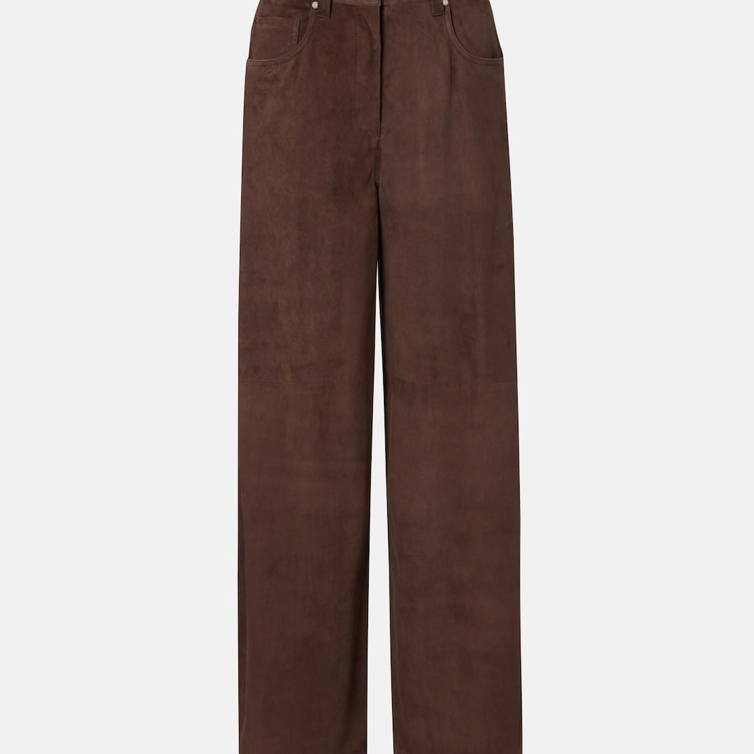Brunello Cucinelli - Suede wide-leg pants