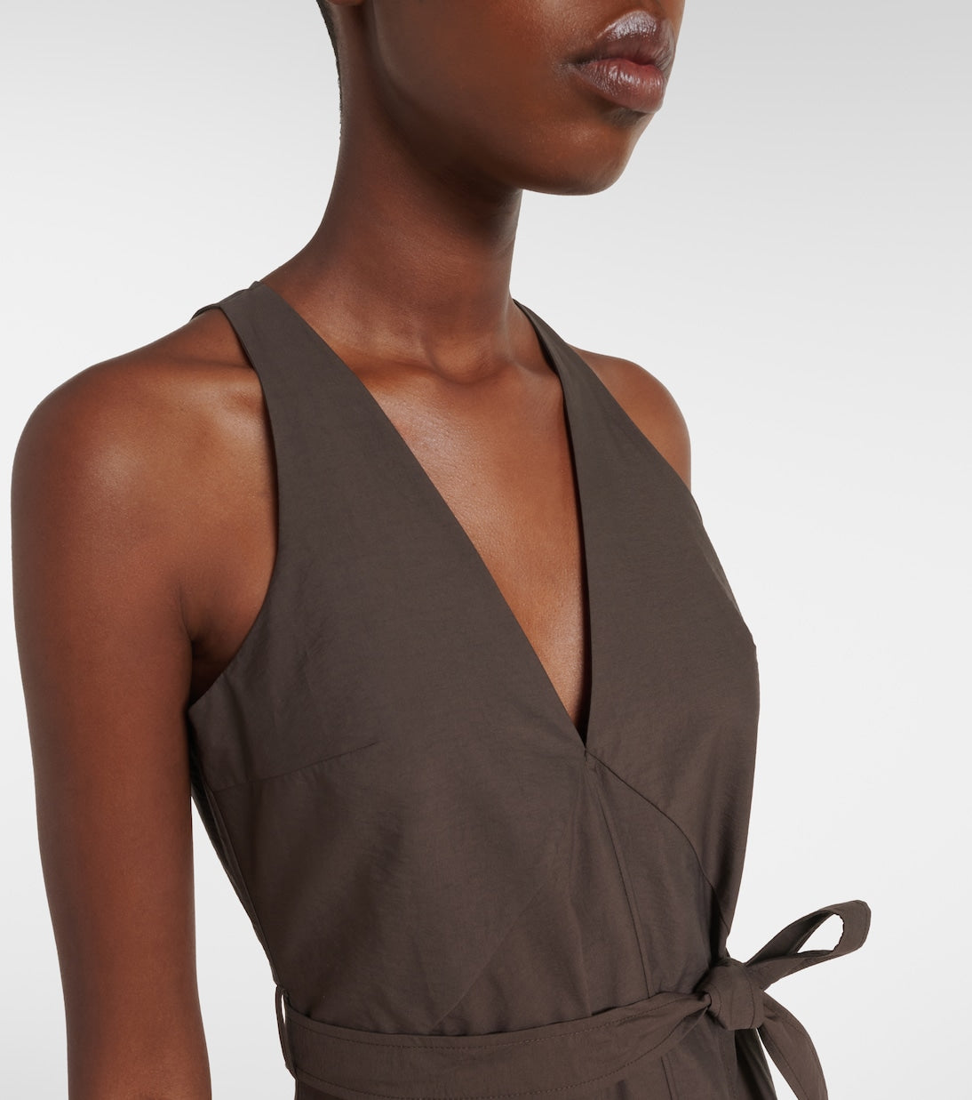 Brunello Cucinelli - Belted cotton-blend maxi dress