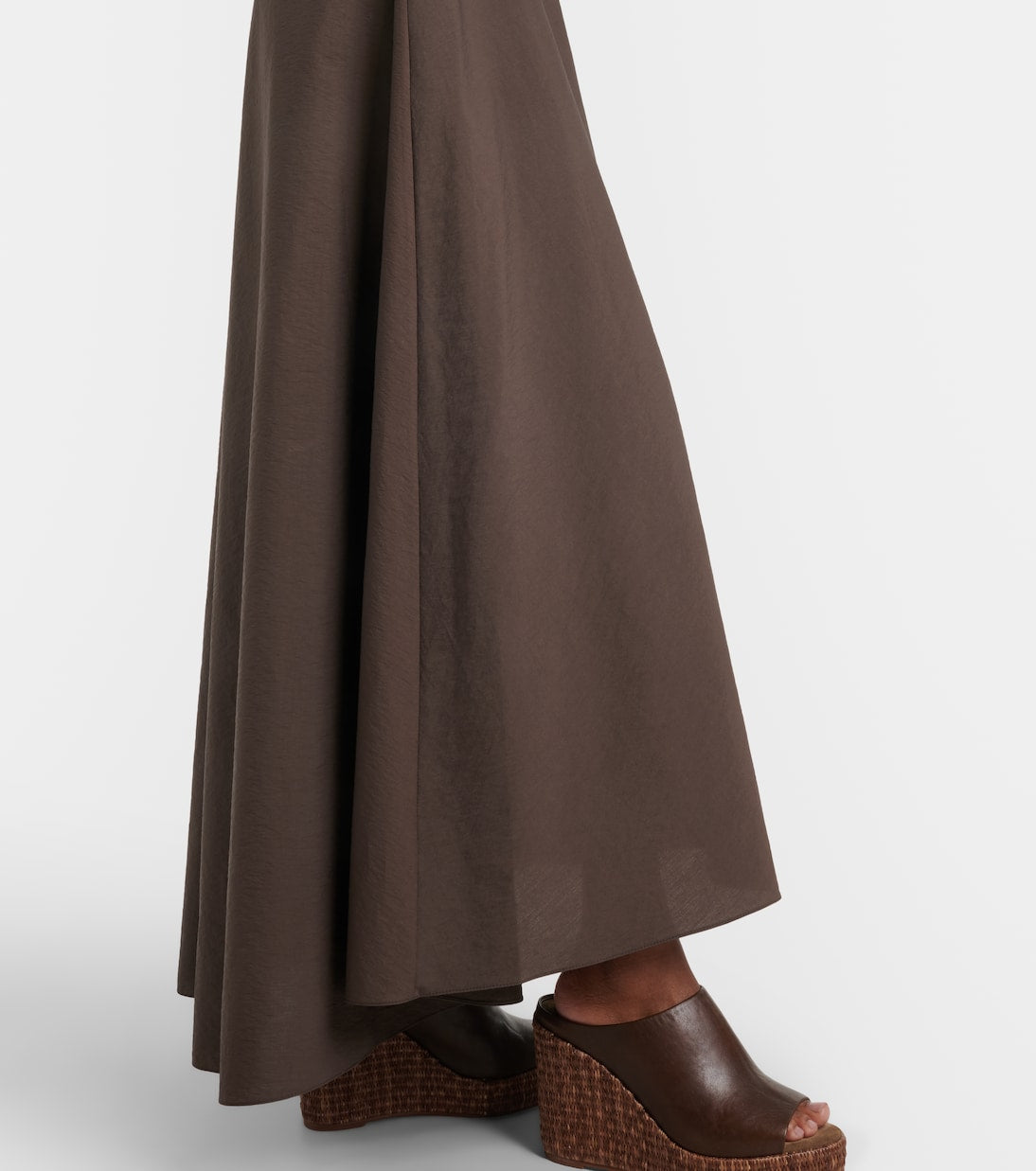 Brunello Cucinelli - Belted cotton-blend maxi dress