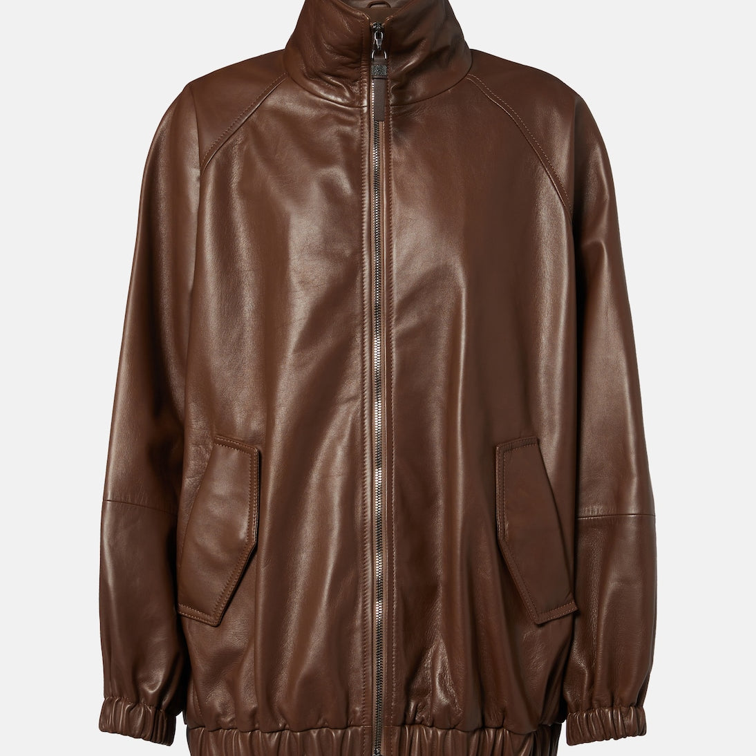 Brunello Cucinelli - Monili leather jacket