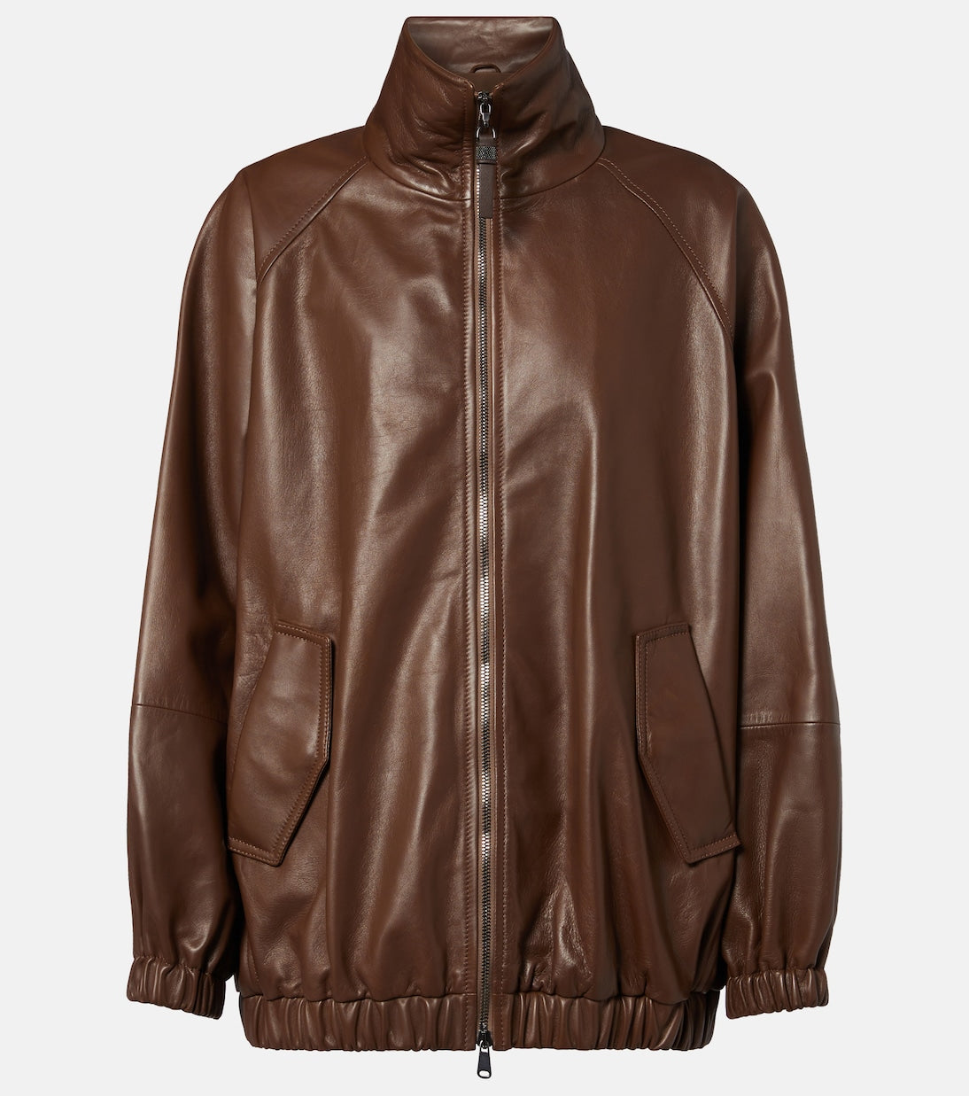 Brunello Cucinelli - Monili leather jacket