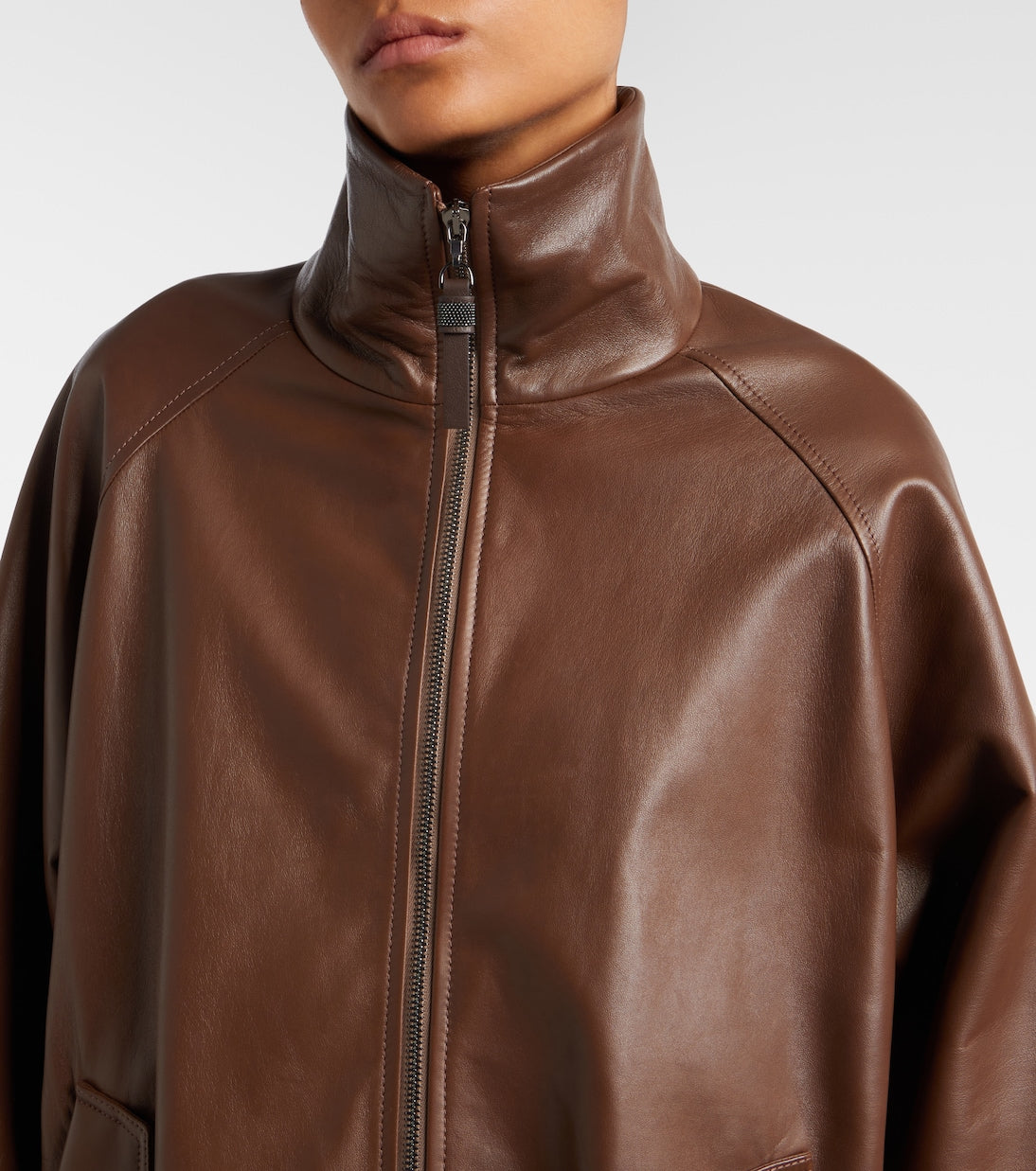 Brunello Cucinelli - Monili leather jacket