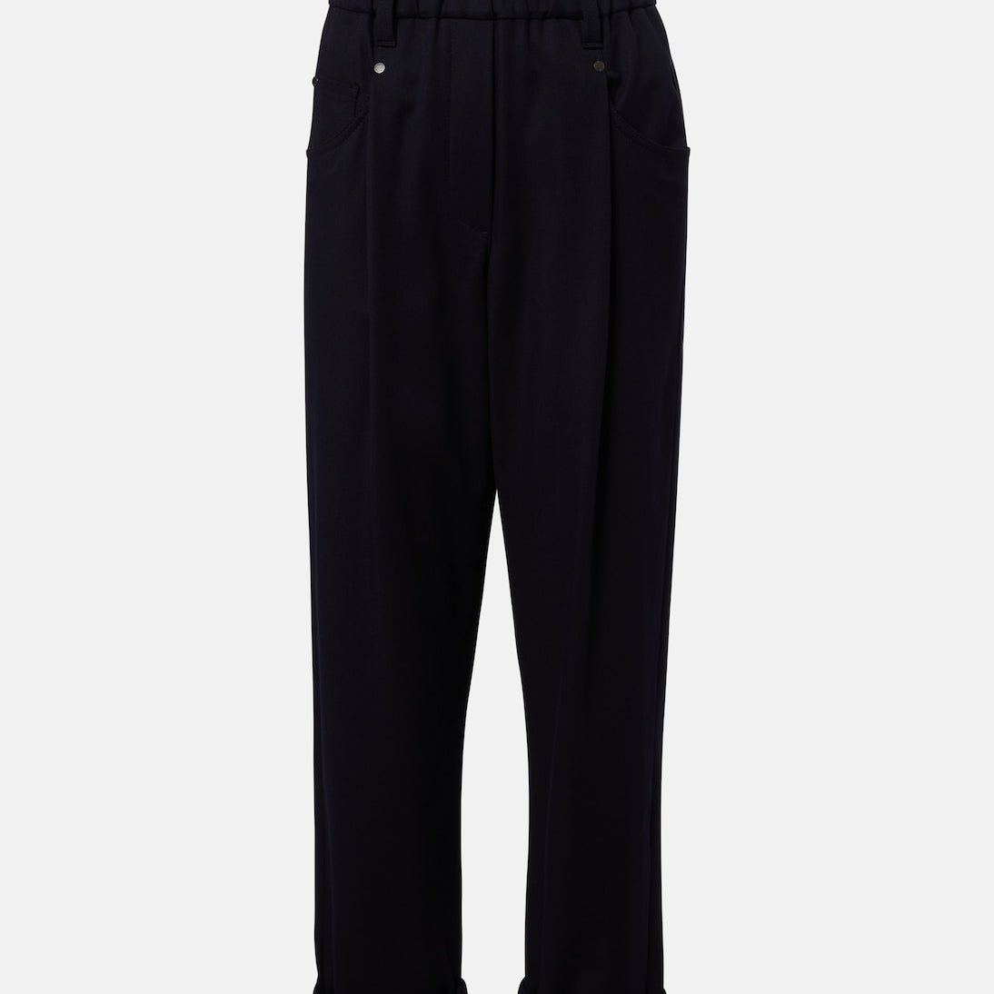 Brunello Cucinelli - Monili cotton-blend straight pants