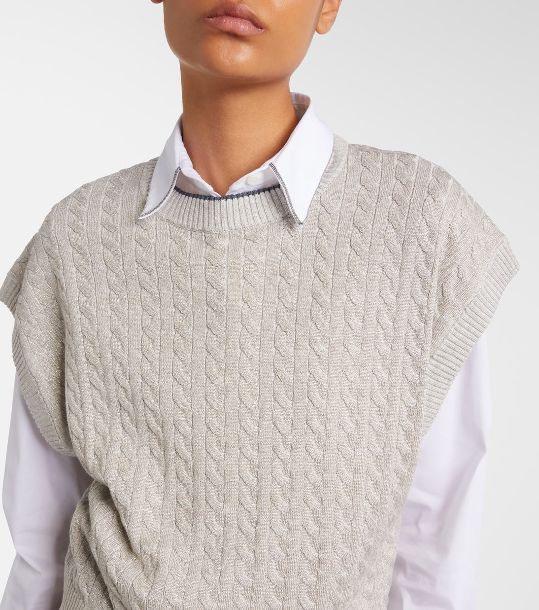 Brunello Cucinelli - Cable-knit cotton-blend sweater