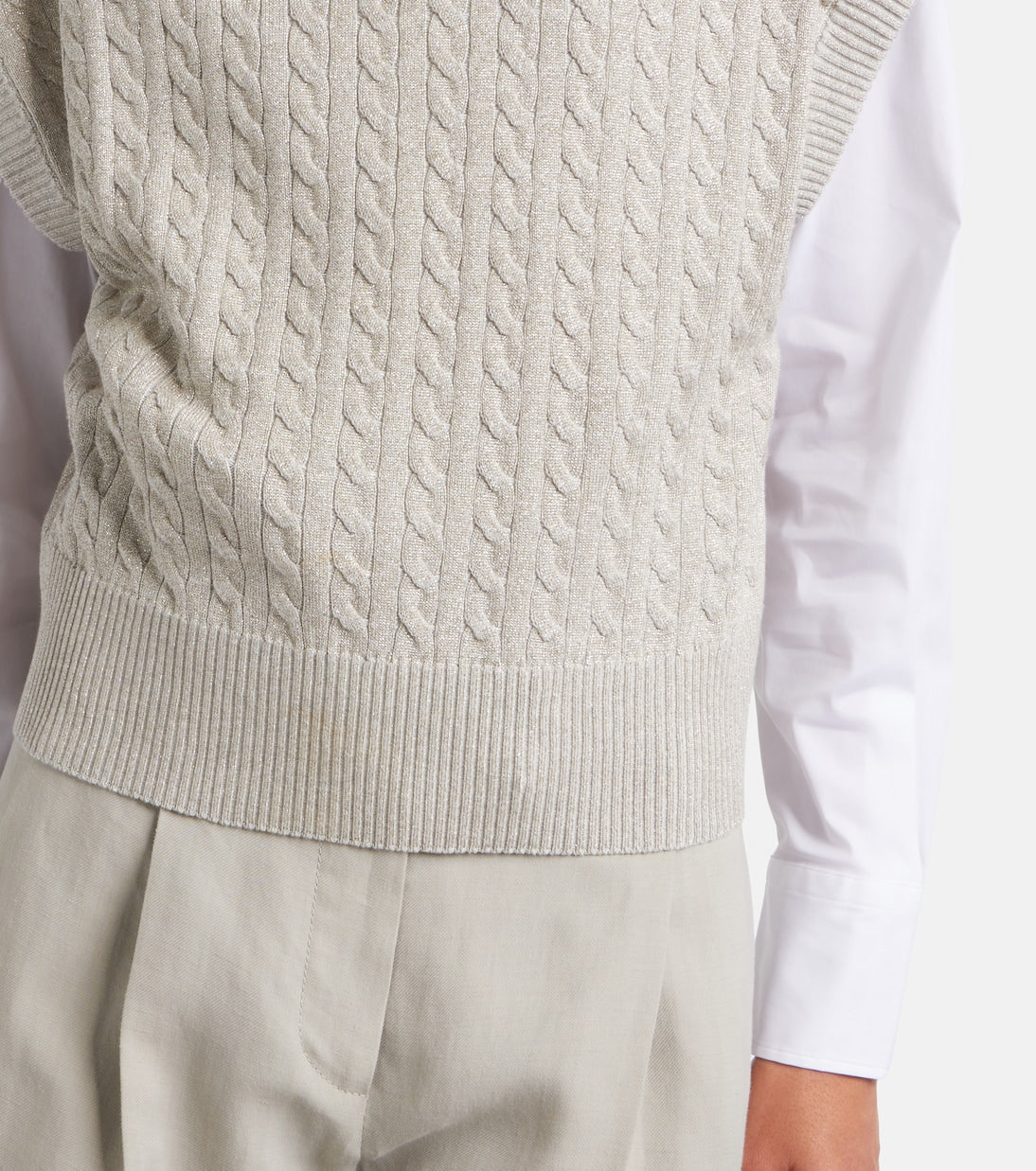 Brunello Cucinelli - Cable-knit cotton-blend sweater
