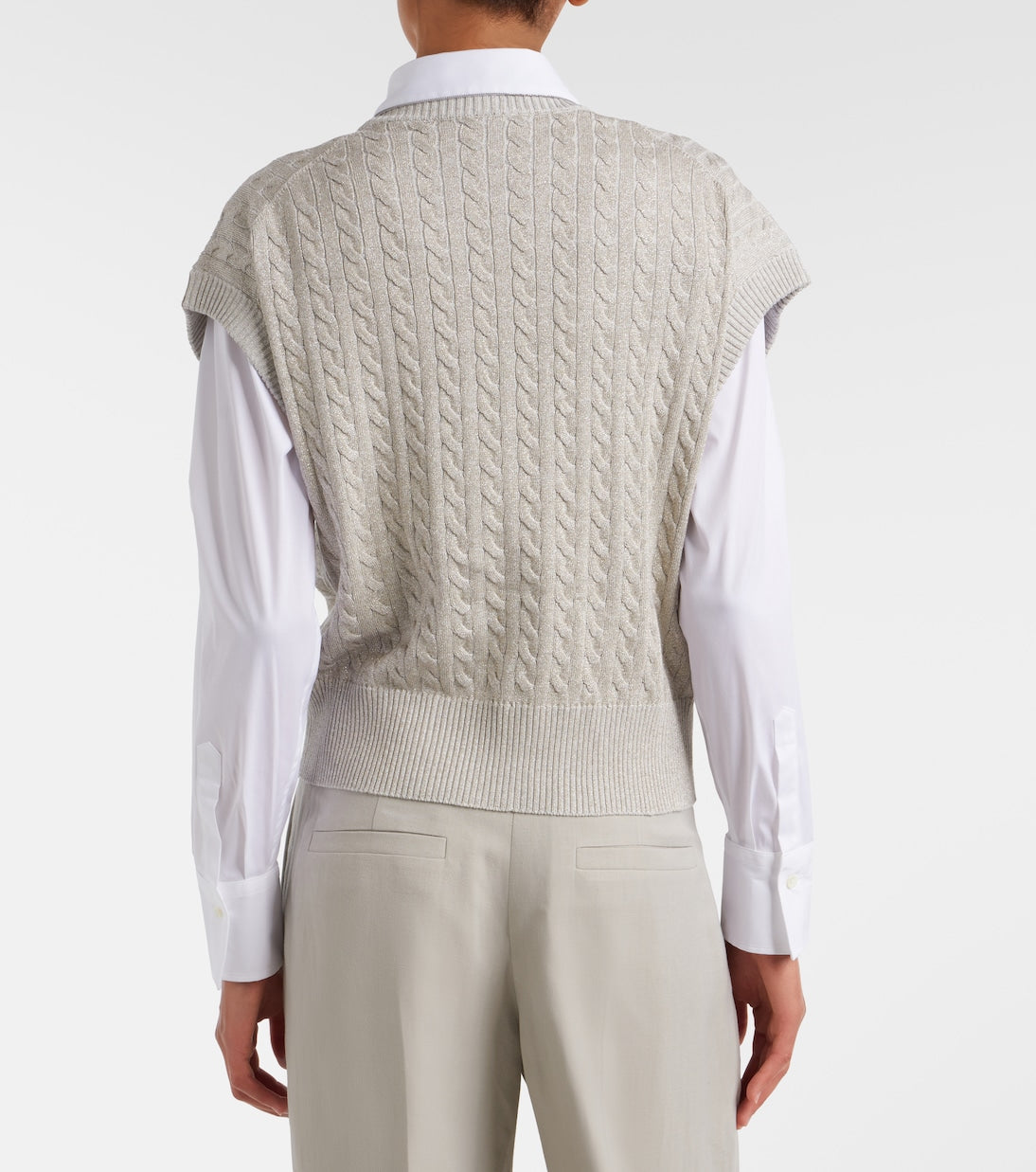 Brunello Cucinelli - Cable-knit cotton-blend sweater