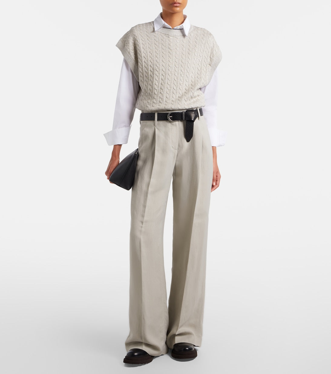 Brunello Cucinelli - Cable-knit cotton-blend sweater