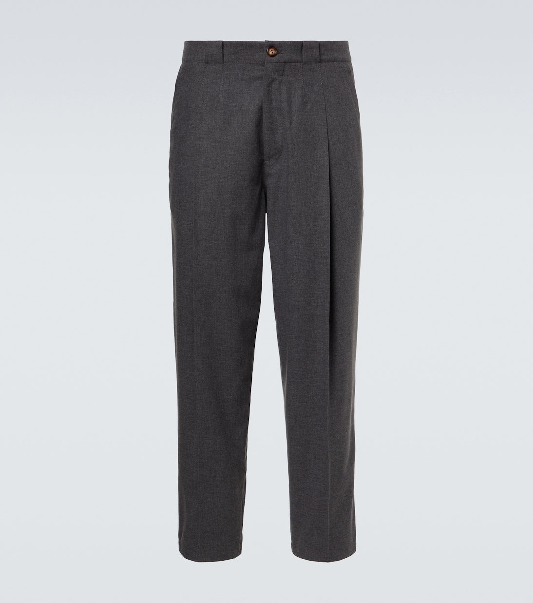Brunello Cucinelli - Wool, cotton and silk tapered pants
