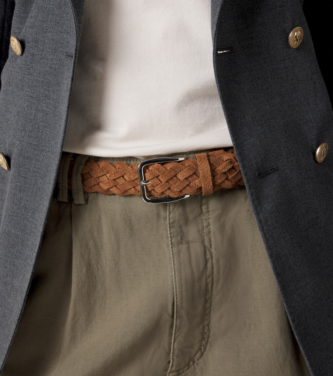 Brunello Cucinelli - Braided suede belt