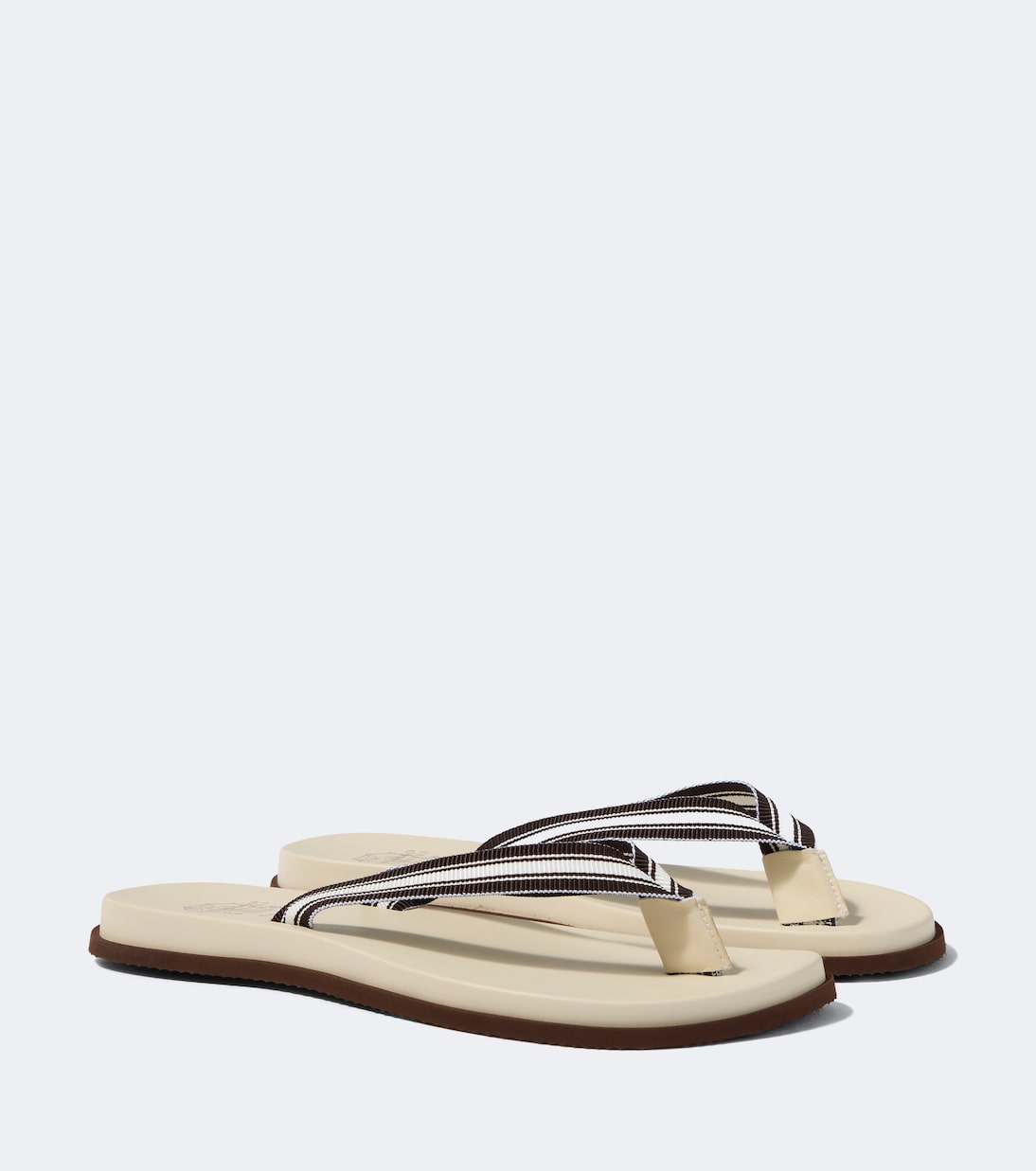 Brunello Cucinelli - Striped thong sandals