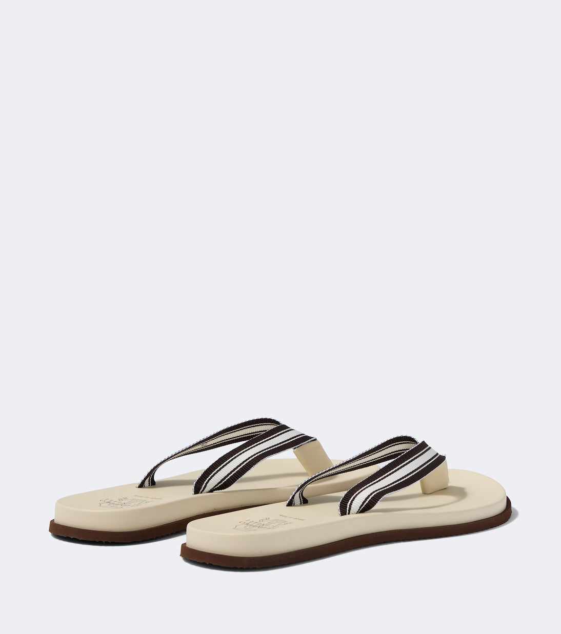 Brunello Cucinelli - Striped thong sandals