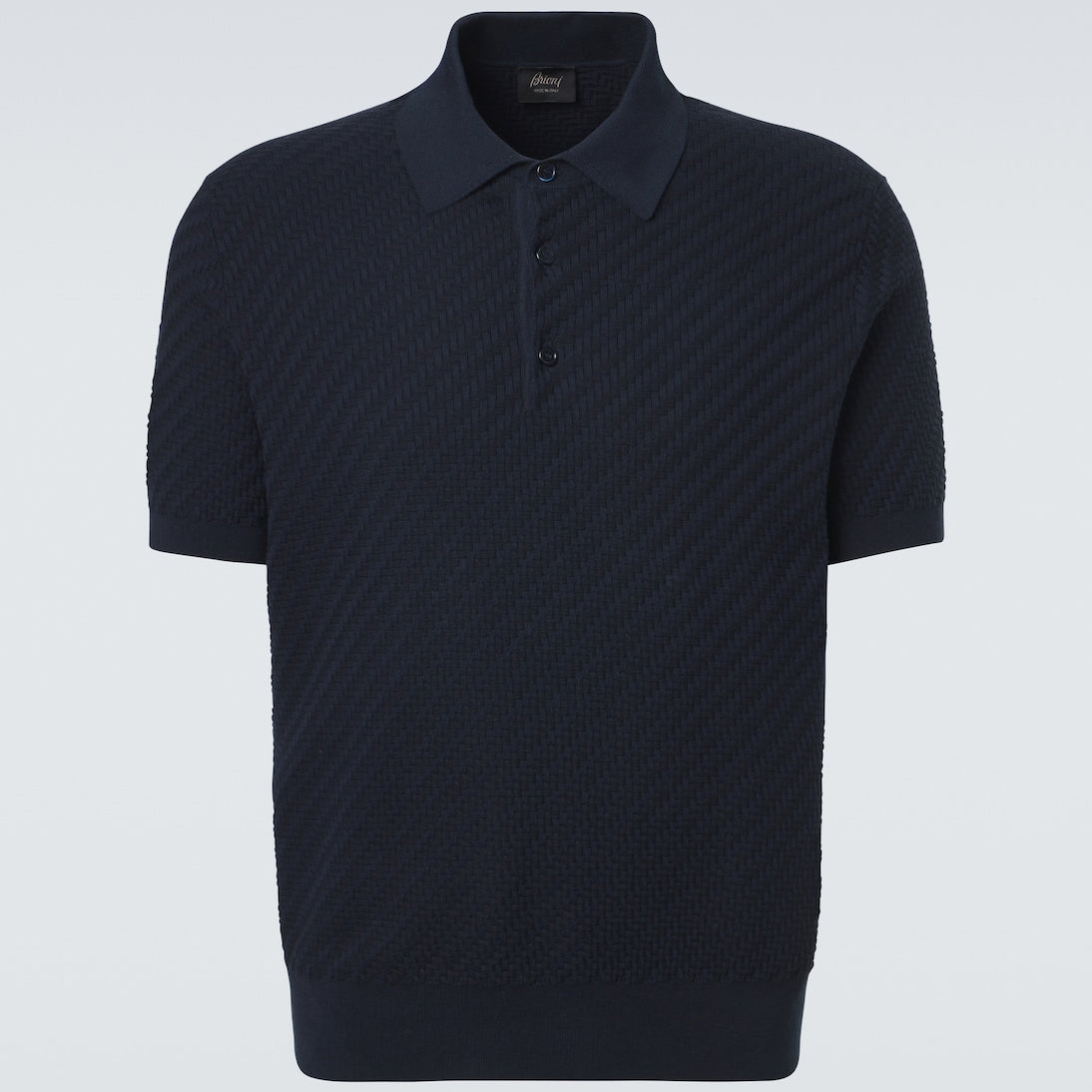 Brioni - Cotton, silk, and cashmere polo shirt