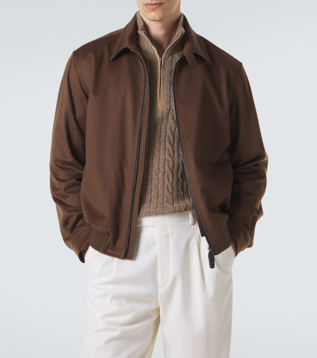 Brioni - Cashmere and wool blouson jacket