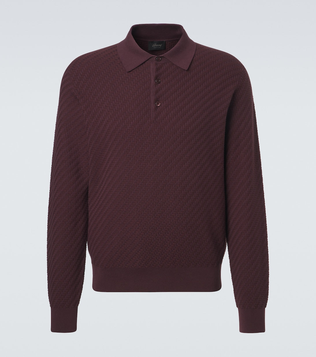 Brioni - Cotton, silk and cashmere polo sweater