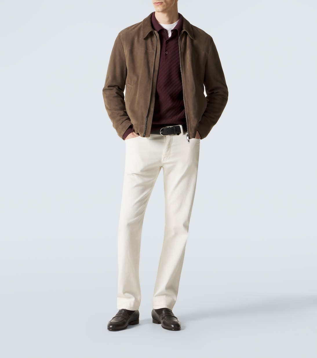 Brioni - Cotton, silk and cashmere polo sweater