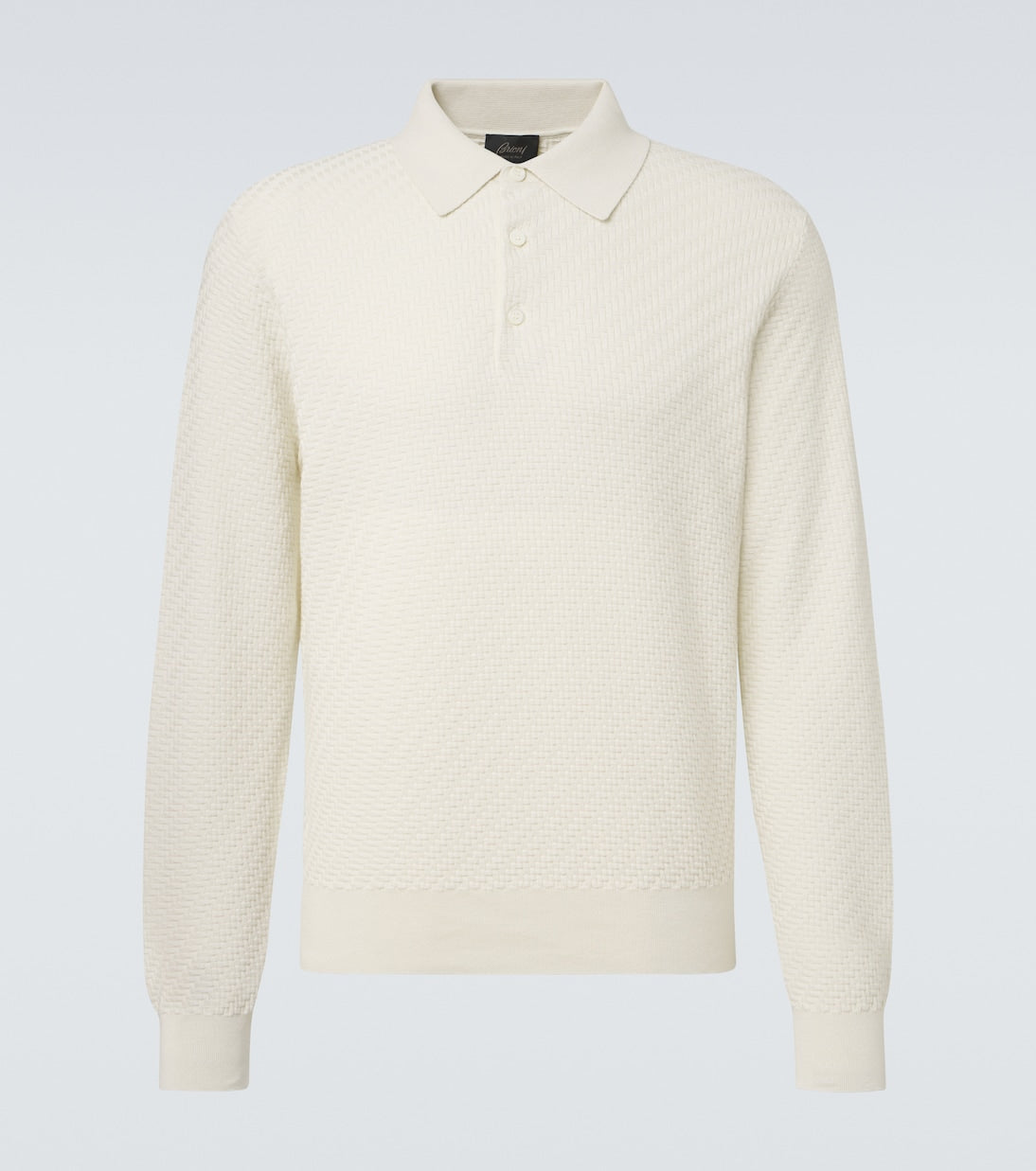 Brioni - Cotton, silk, and cashmere polo sweater