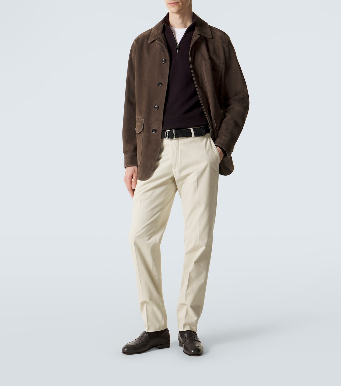 Brioni - Cashmere and wool half-zip sweater