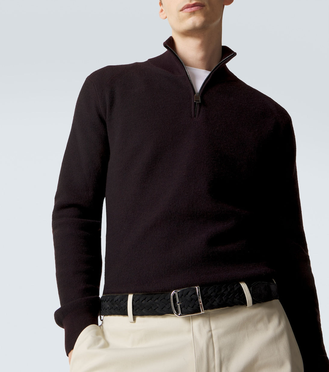 Brioni - Cashmere and wool half-zip sweater