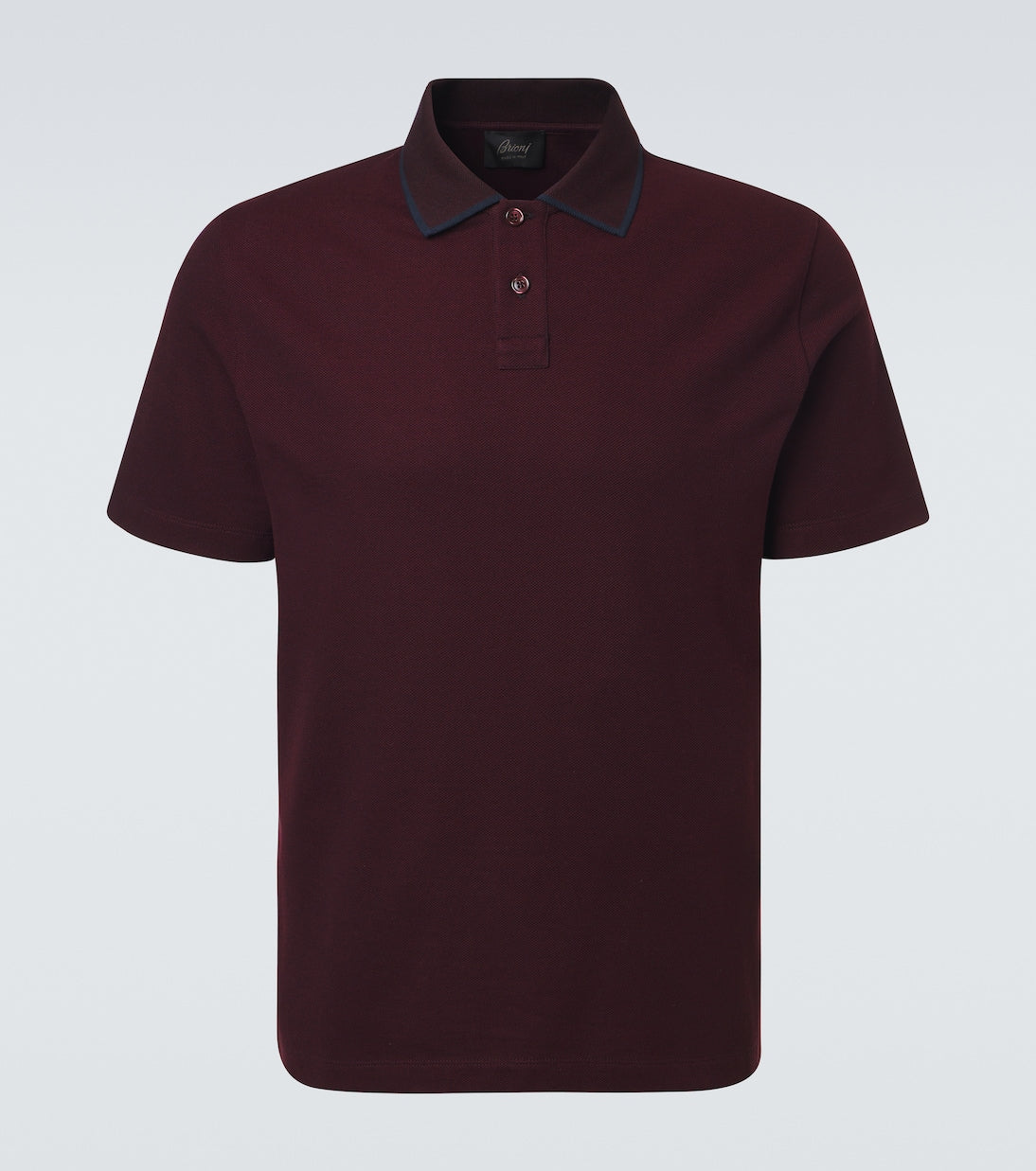 Brioni - Cotton piqué polo shirt