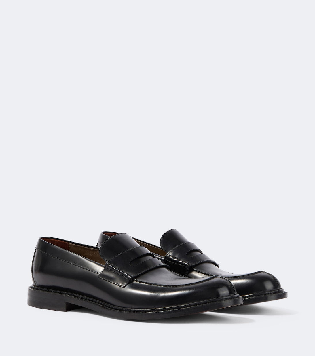 Brioni - Leather penny loafers
