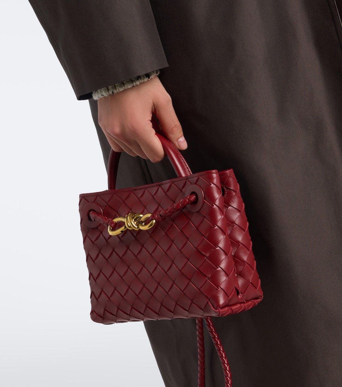 Bottega Veneta - Andiamo Mini leather top-handle bag