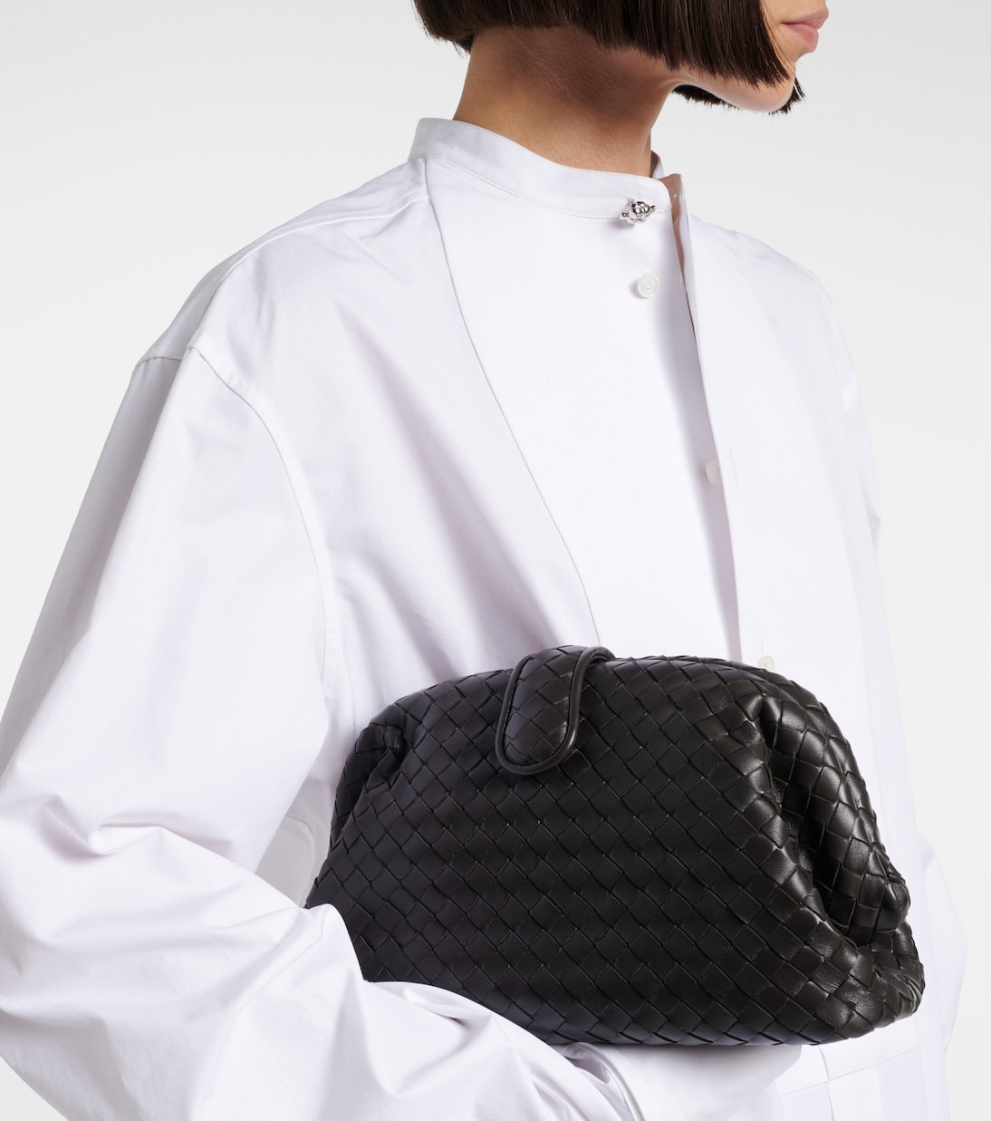 Bottega Veneta - Lauren 1980 Small leather clutch