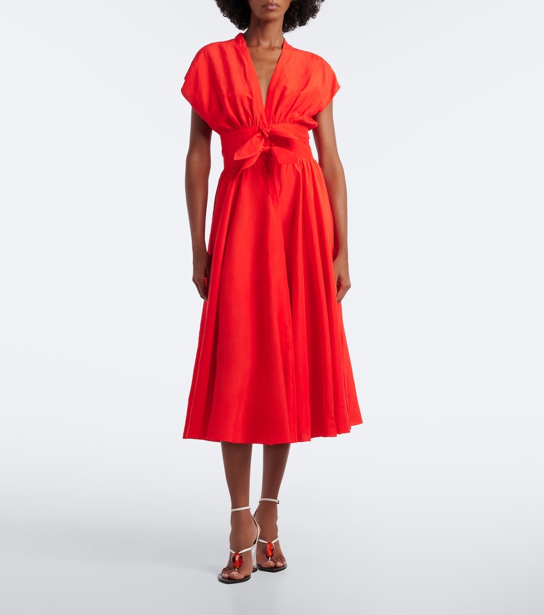 Alaïa - Belted midi dress