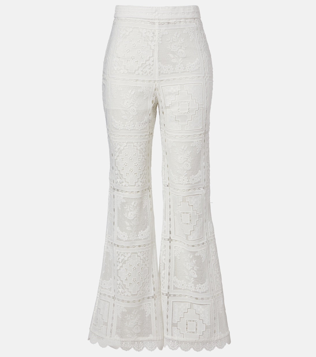 Zimmermann - Floral lace flared pants