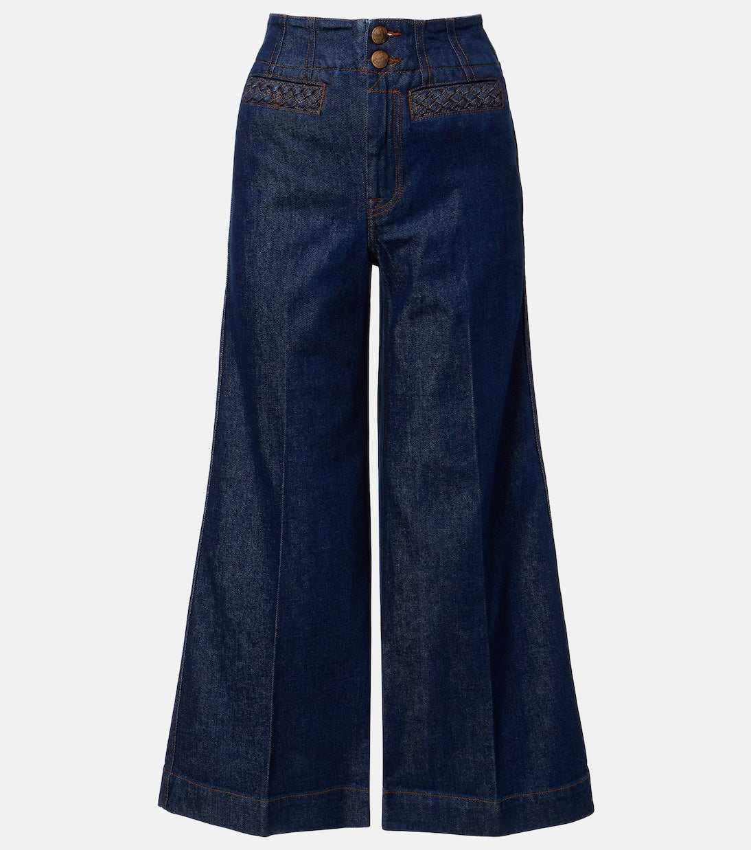 Zimmermann - Aster cropped flared jeans