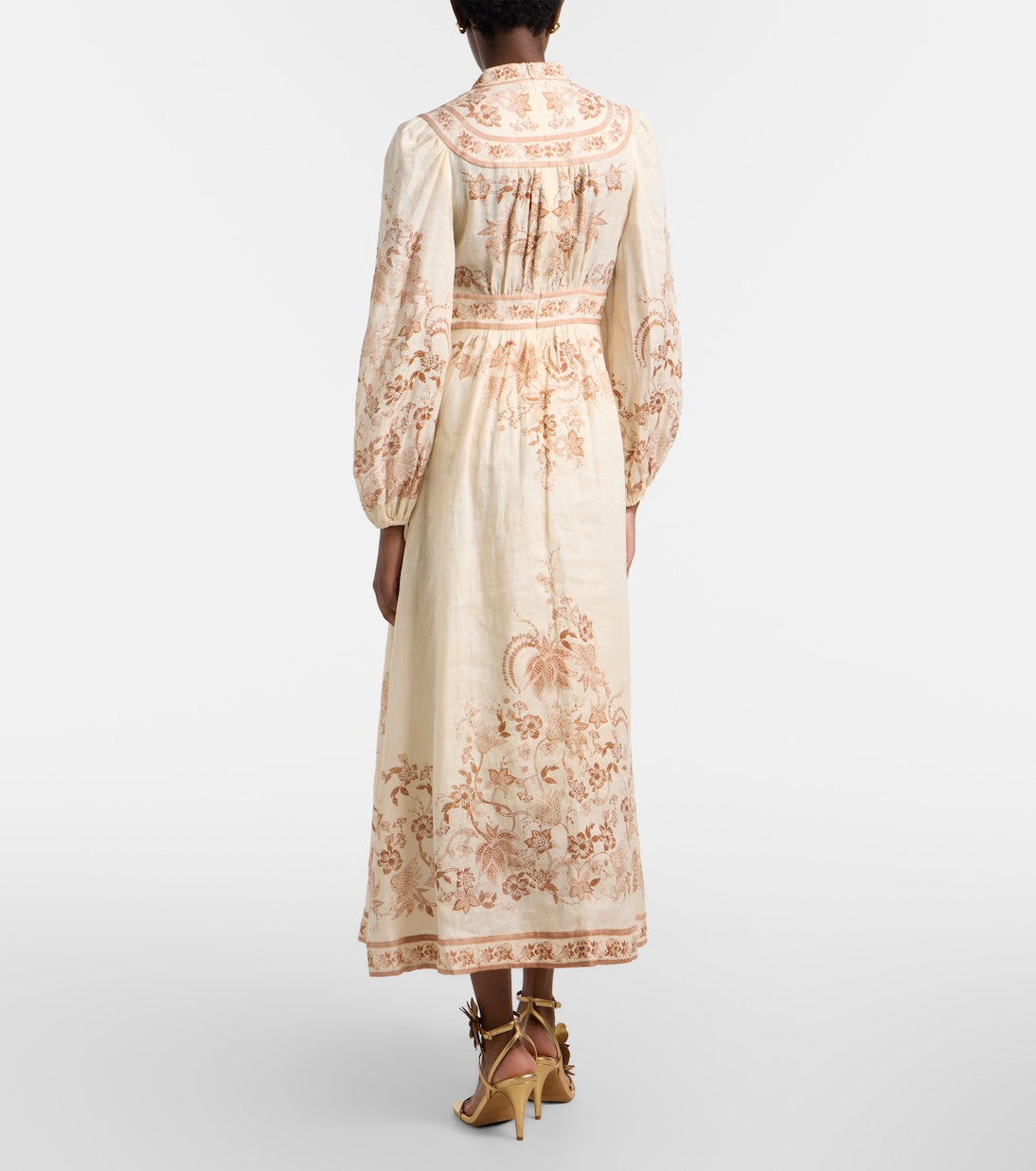 Zimmermann - Indra floral linen midi dress
