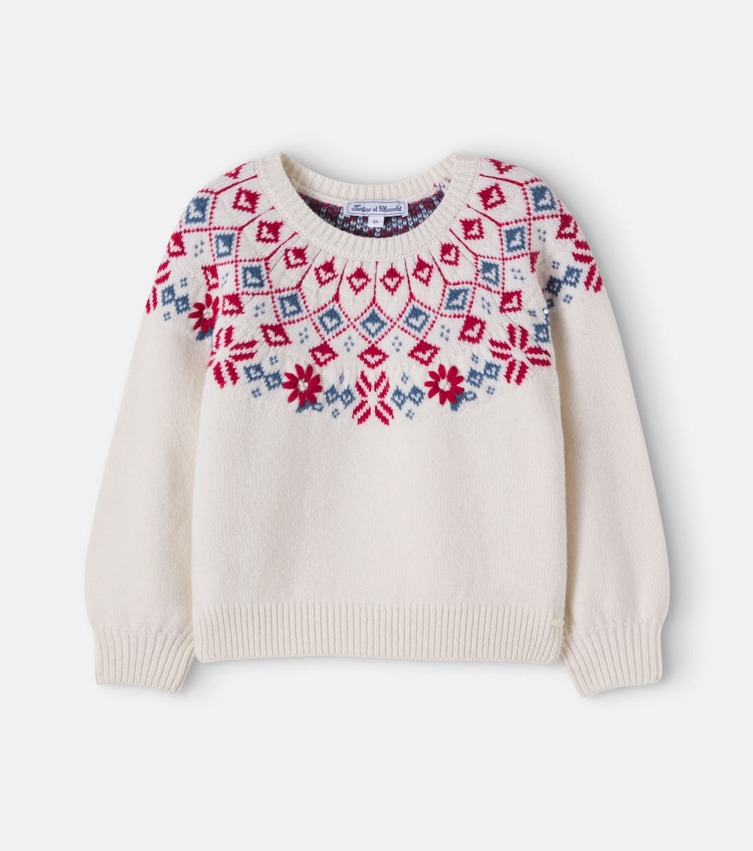 Tartine et Chocolat - Fair Isle wool sweater