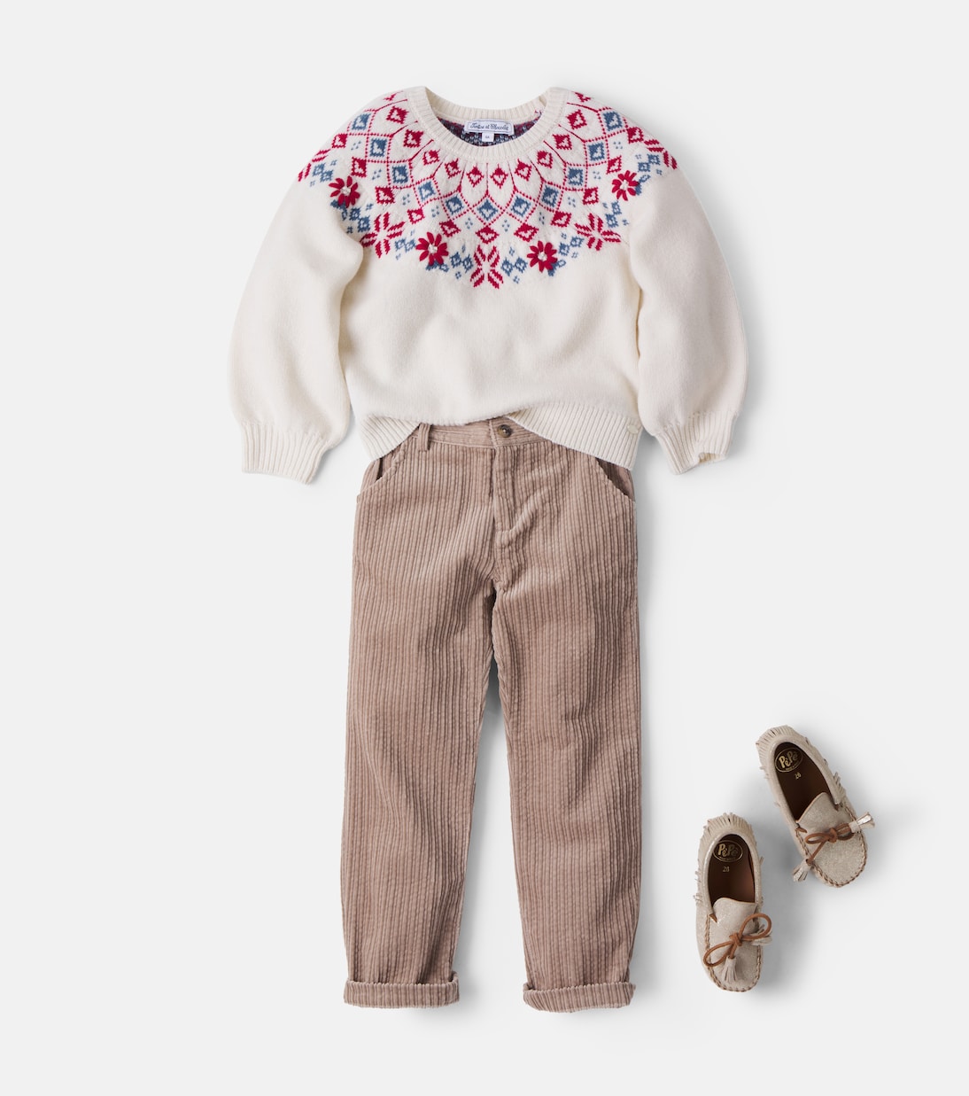 Tartine et Chocolat - Fair Isle wool sweater
