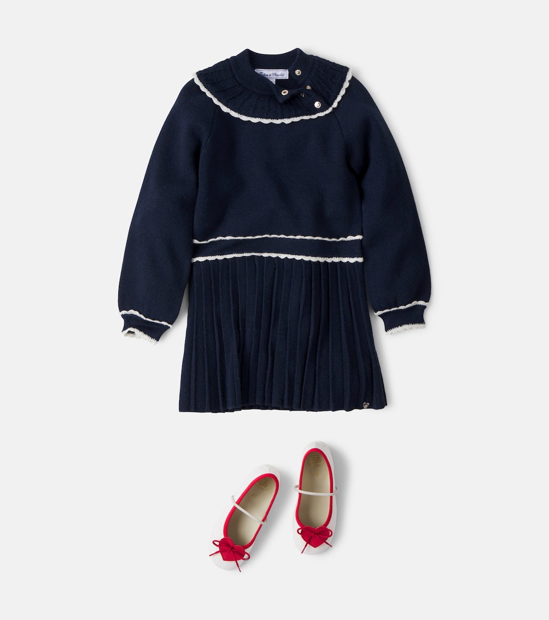 Tartine et Chocolat - Knitted wool-blend dress