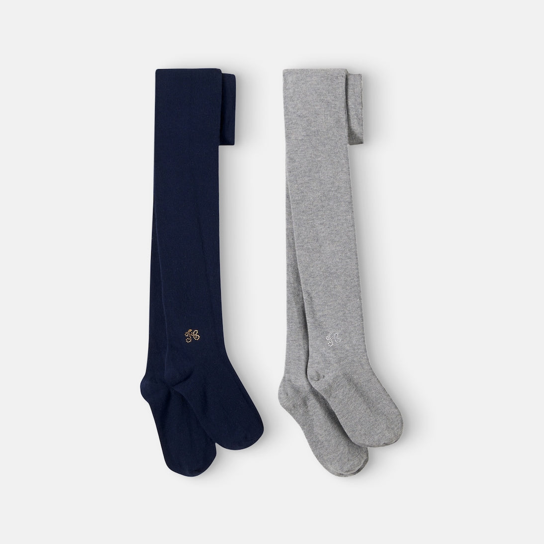 Tartine et Chocolat - Set of 2 embellished cotton-blend tights