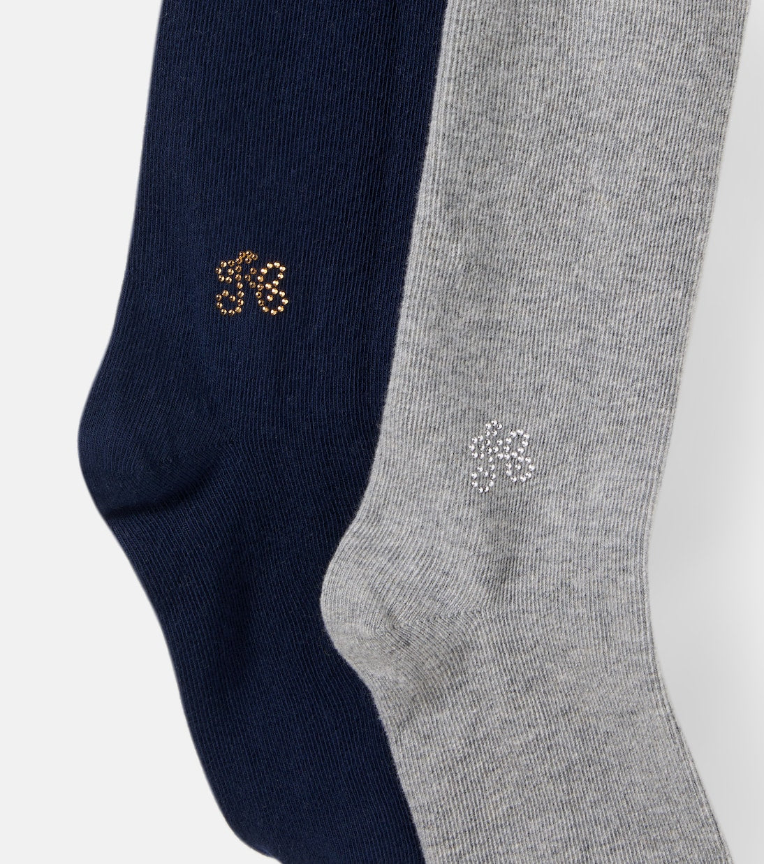 Tartine et Chocolat - Set of 2 embellished cotton-blend tights