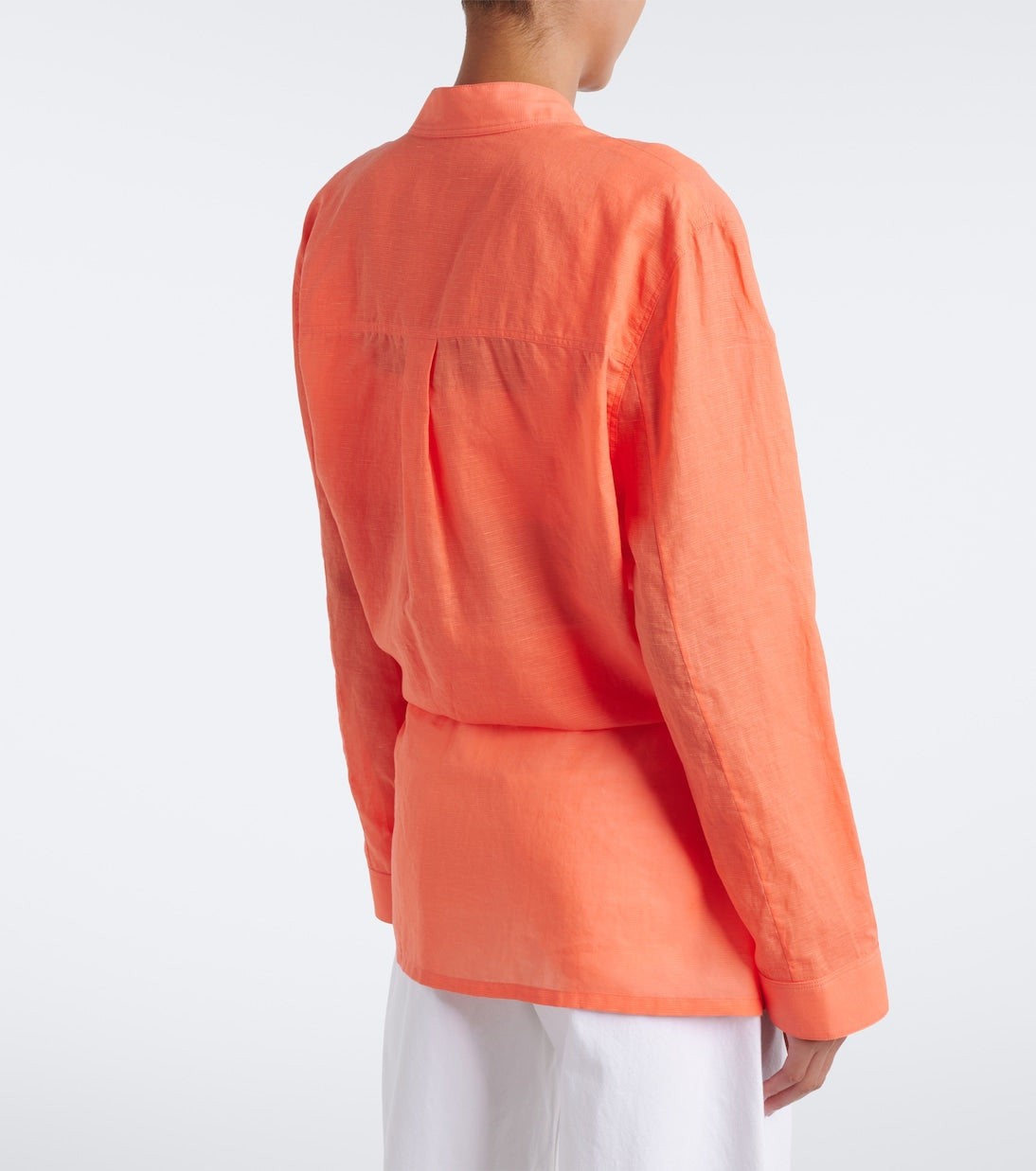 Alaïa - Layered cotton and linen shirt