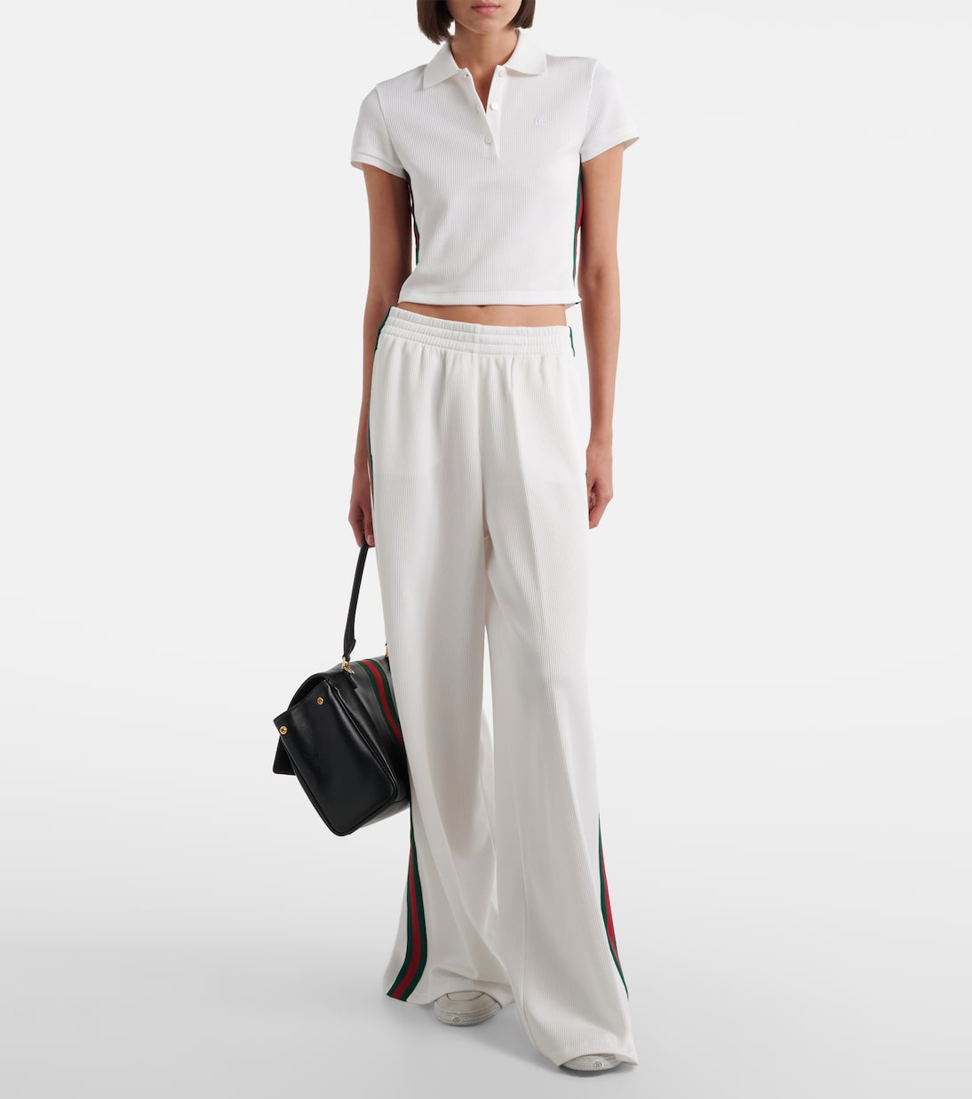 Gucci - Web Stripe jersey sweatpants