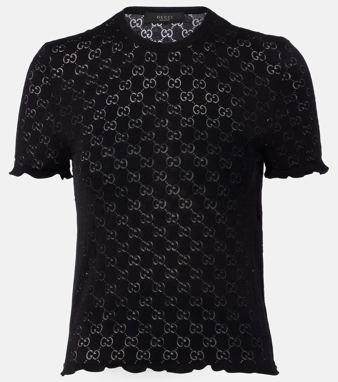 Gucci - GG cotton-blend devoré T-shirt