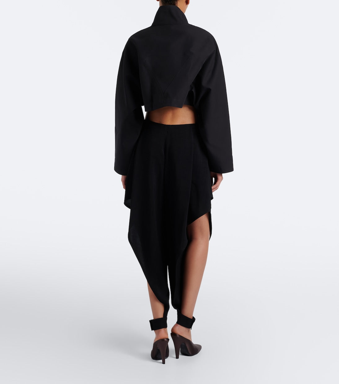 Alaïa - Cutout ruffled tapered pants