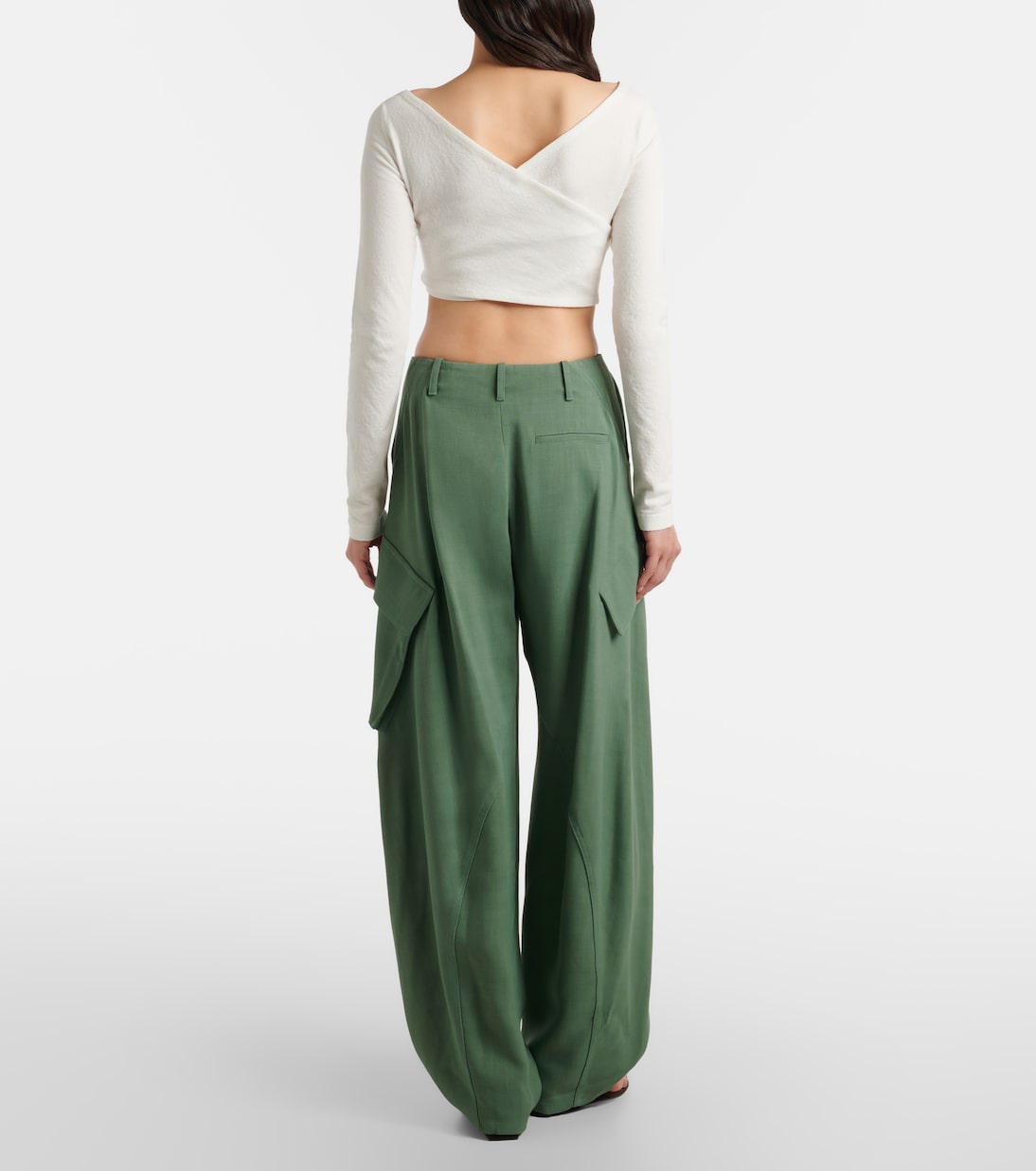 Alaïa - Mid-rise cargo pants