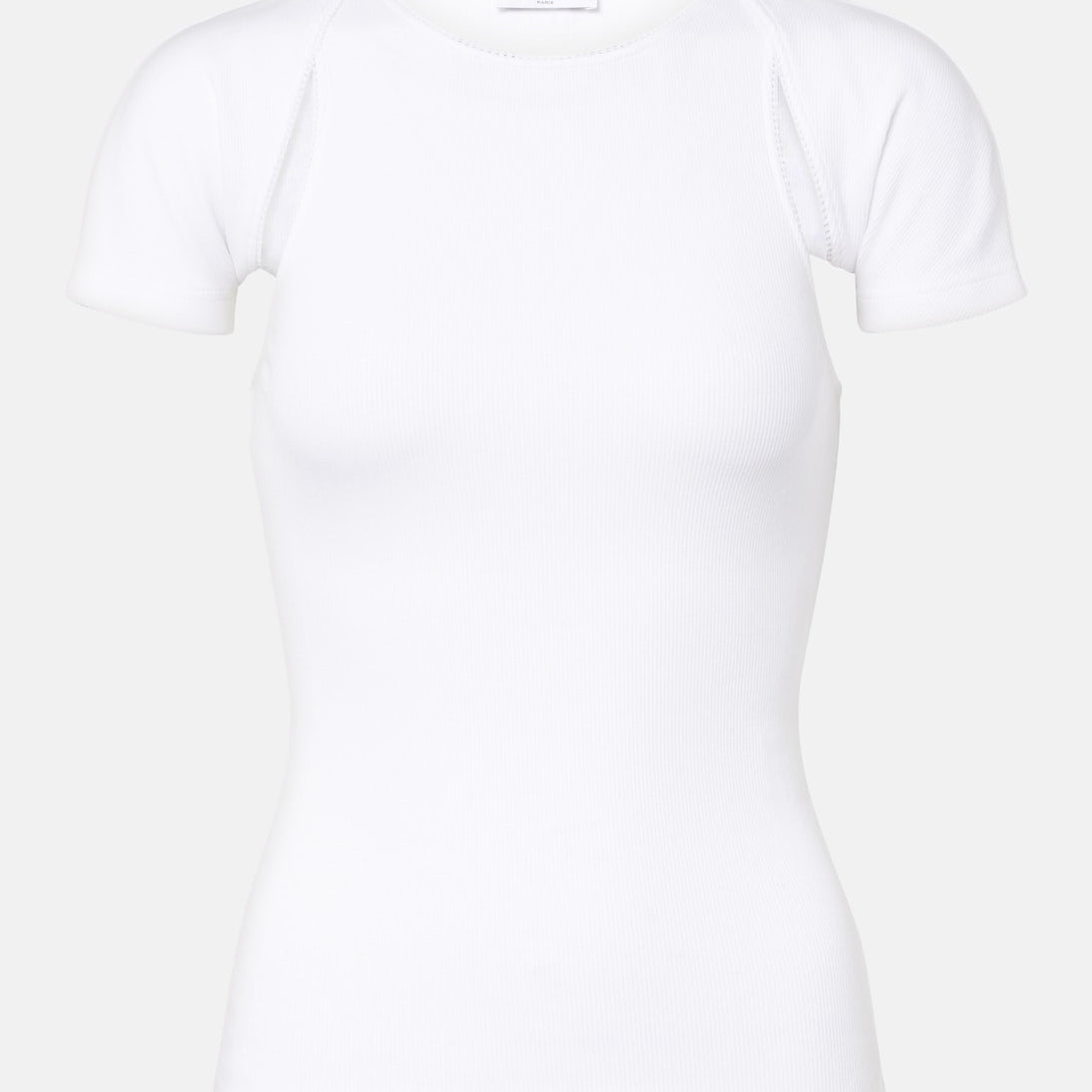 Alaïa - Layered ribbed-knit jersey top