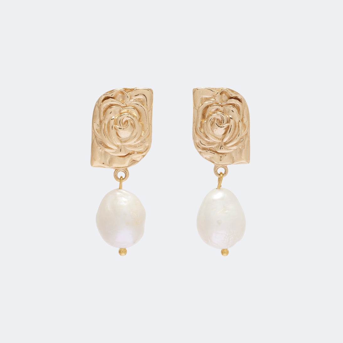 Magda Butrym - Floral faux-pearl drop earrings