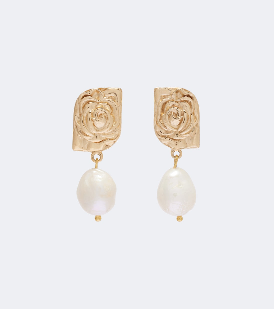 Magda Butrym - Floral faux-pearl drop earrings
