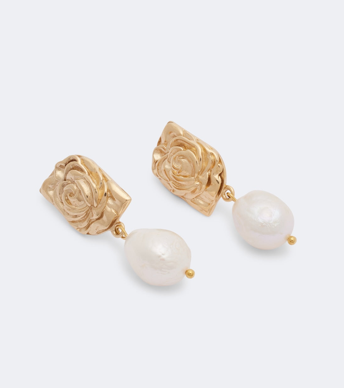 Magda Butrym - Floral faux-pearl drop earrings