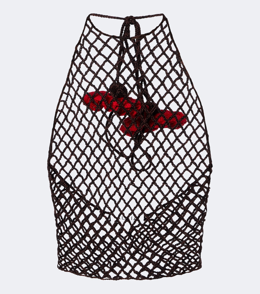 Alaïa - Open-knit halterneck cotton top