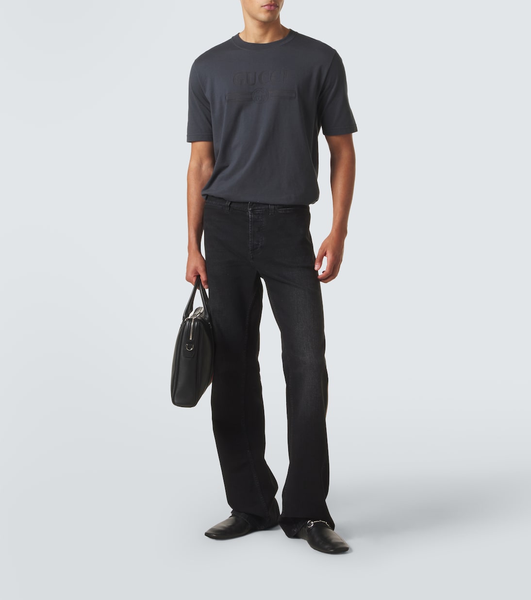 Gucci - Leather briefcase
