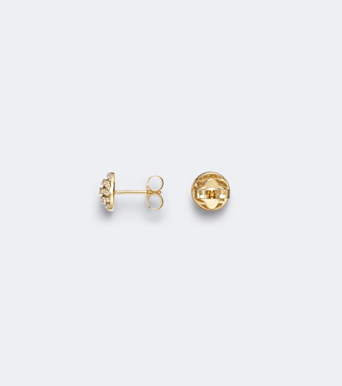 David Yurman - Sculpted Cable 18kt gold earrings with diamonds