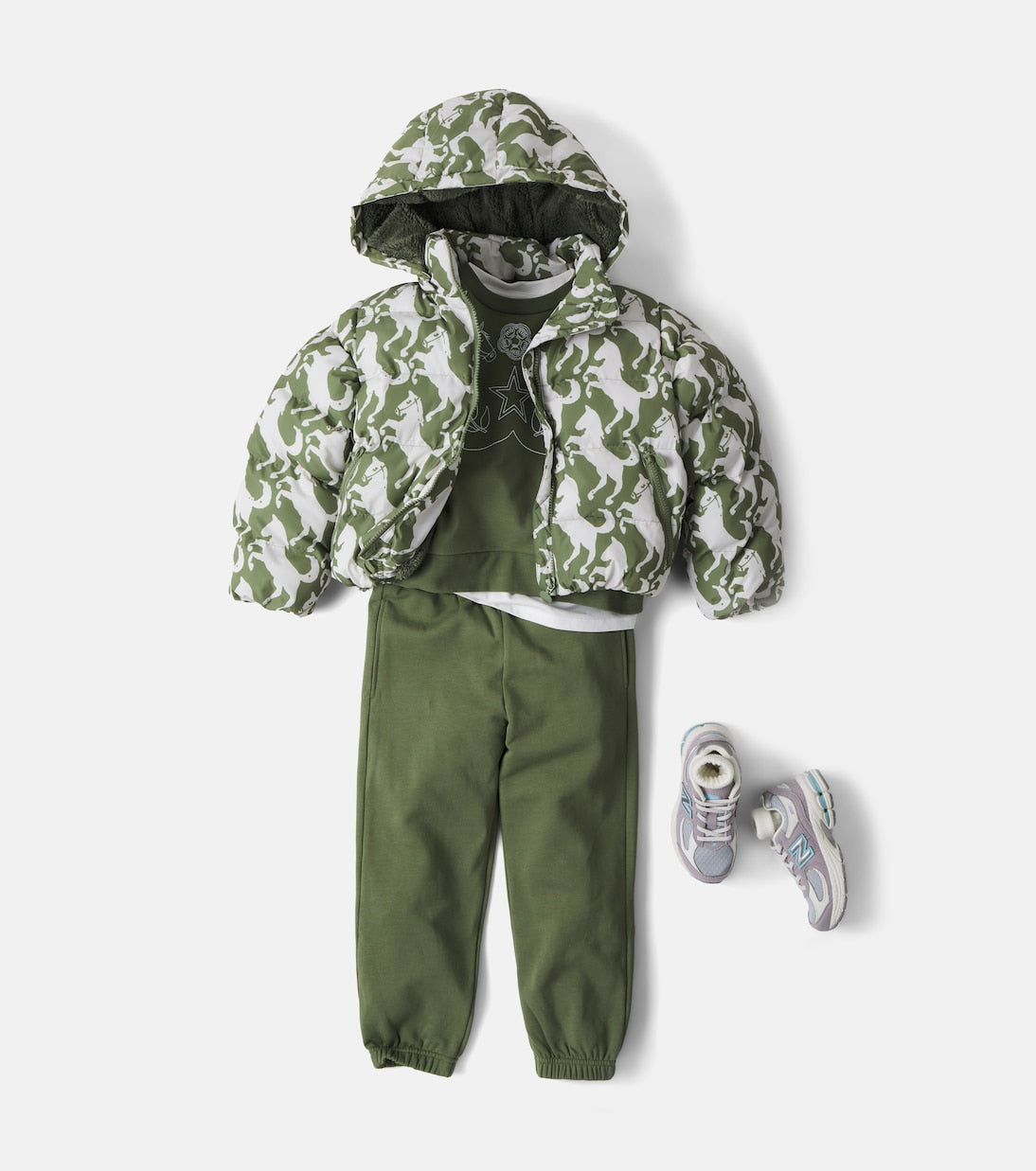 Stella McCartney Kids - Printed puffer jacket
