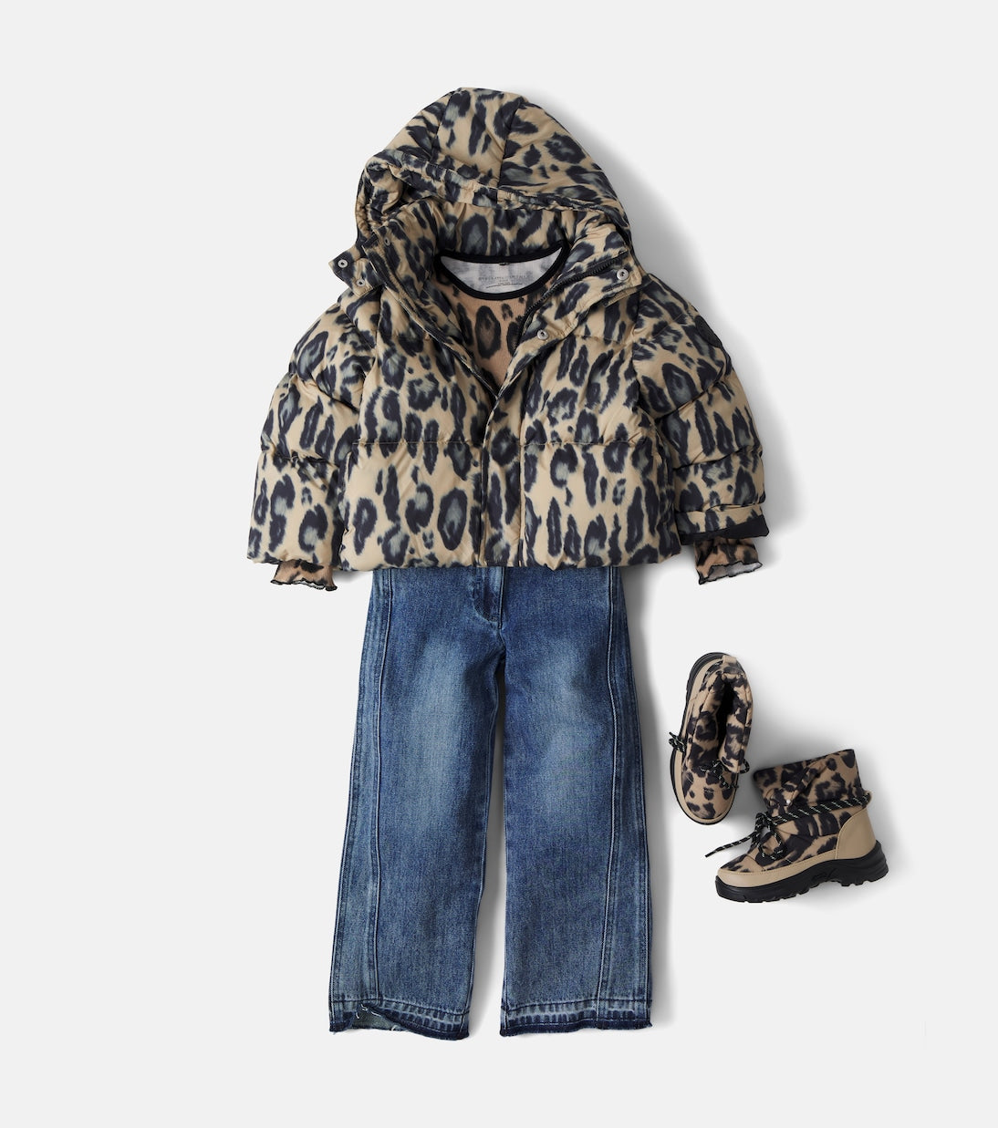 Stella McCartney Kids - Leopard-print puffer jacket