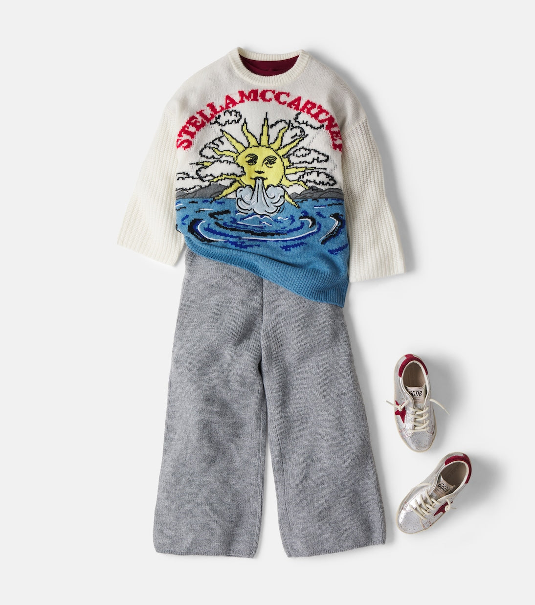 Stella McCartney Kids - Knitted wide-leg pants